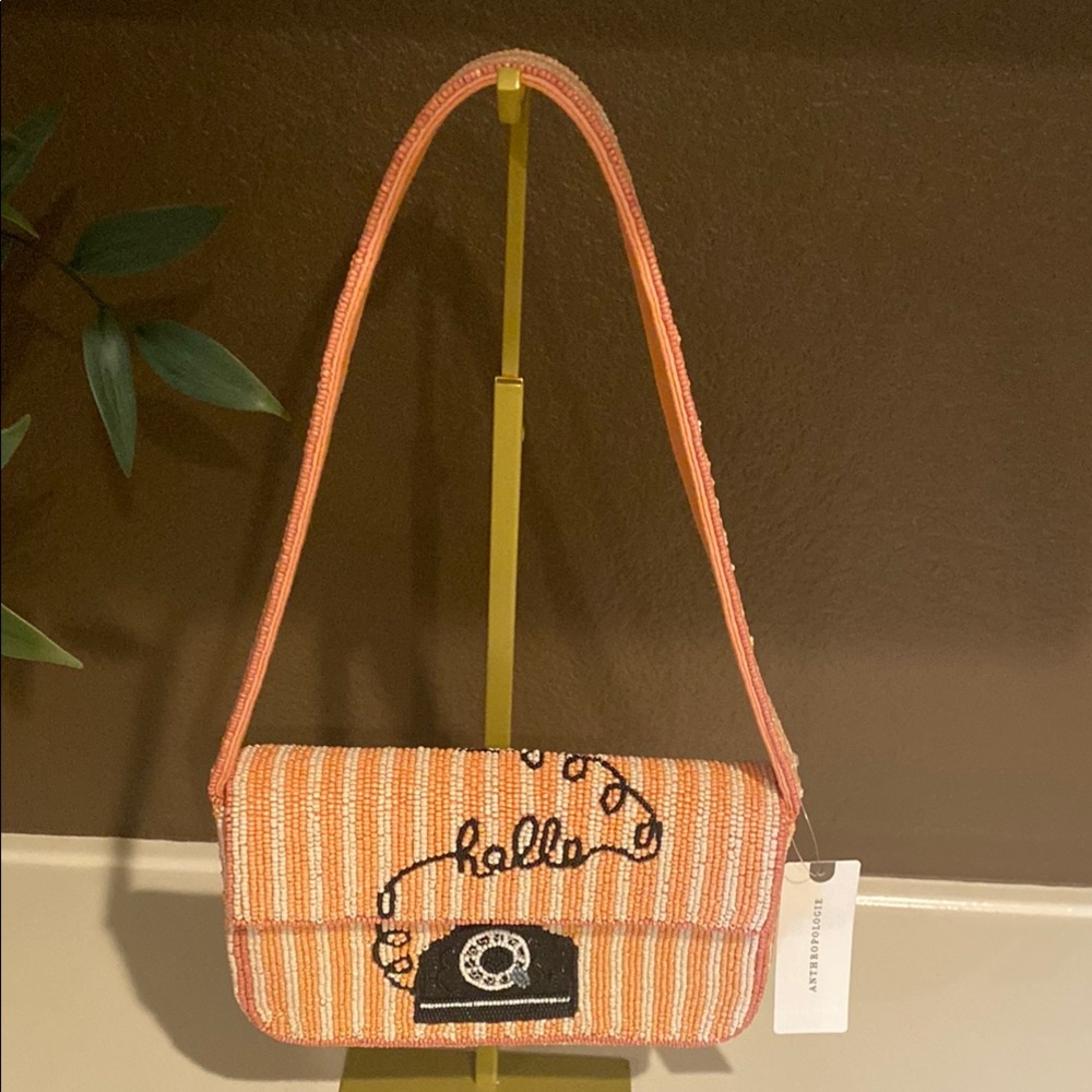 Viral telephone beaded bag